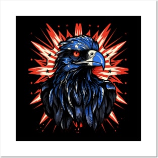 Patriotic Crow Posters and Art